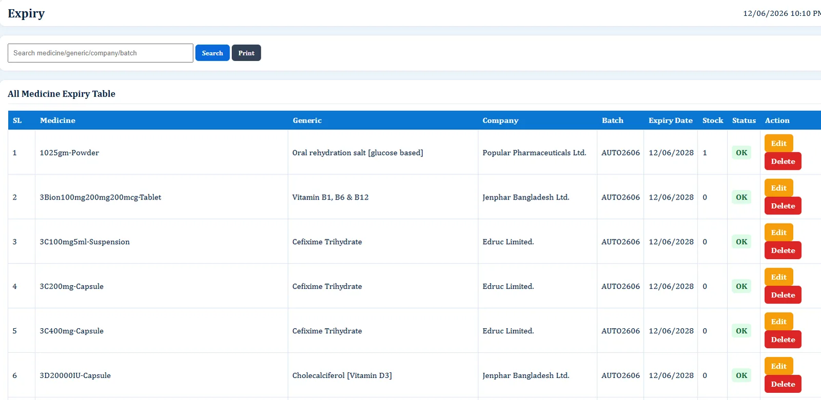 Demand / Short List - Hospital Software BD screenshot