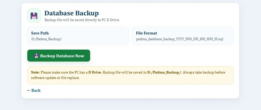 Delete History / Restore - Hospital Software BD screenshot